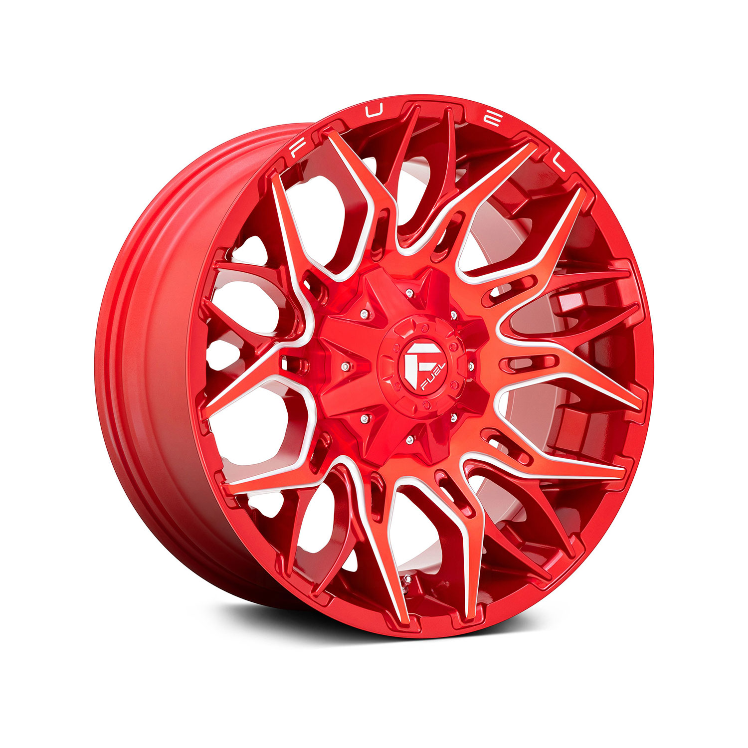 FUEL® – D771 TWITCH 1PC Candy Red with Milled Accents