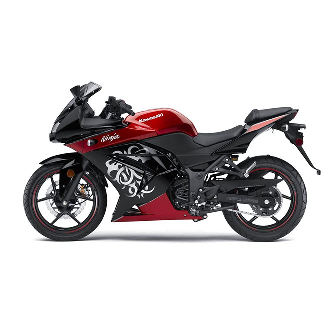 2008-2012 Genuine Kawasaki Ninja 250 250R Left Fairing (Special Edition) OEM # 55053-5484-15Y Red Black LH
