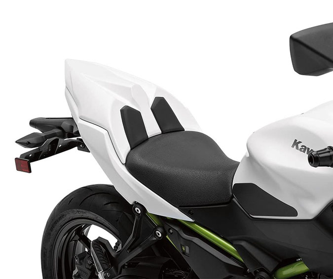 2017-2019 Z650 Genuine Kawasaki Rear SEAT COVER, WHITE 99994-0796-40X